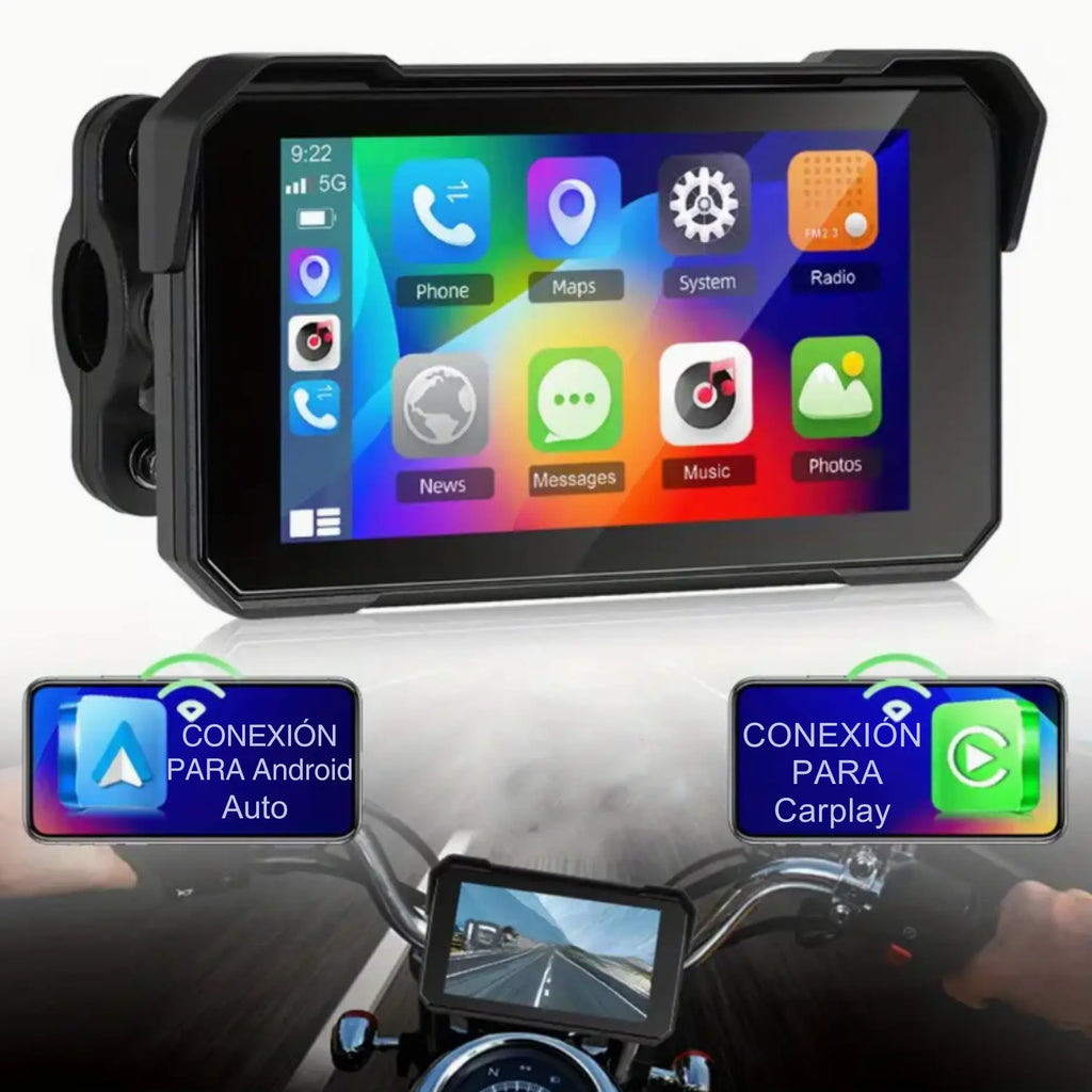 Radio Pantalla Para Motocicleta | Android & CarPlay ColOfertas