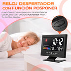 ⏰ Reloj Digital Meteorologico 4 en 1: Hora, Clima, Humedad y Despertador