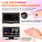 ⏰ Reloj Digital Meteorologico 4 en 1: Hora, Clima, Humedad y Despertador