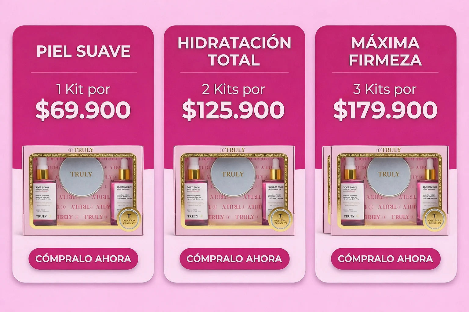 Kit Truly x3 - Set Truly combo x3 Colofertas